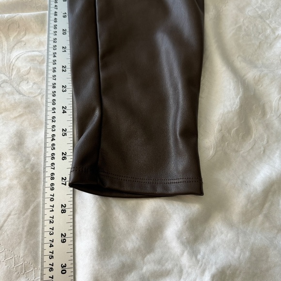NEW Ricki's LENI Legging Women's Brown Faux Leather Pants Size Large High Waist - Picture 10 of 12